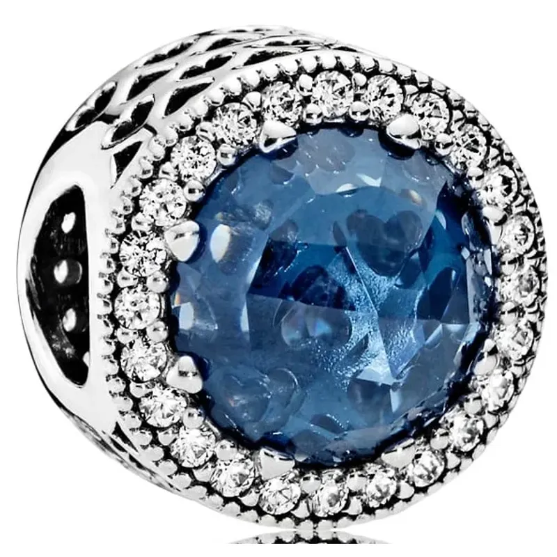 Pandora Conta Azul Escuro Brilhante 791725NMB