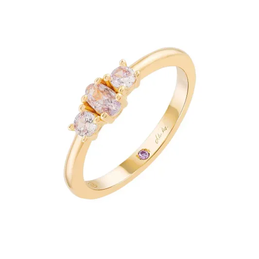 Unike ANEL UNIKE MIA ROSE 3 STONES GOLD T16 UK.AN.1204.0489