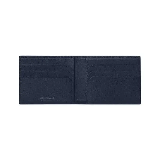 Montblanc Sartorial Wallet 6cc Blue 128585