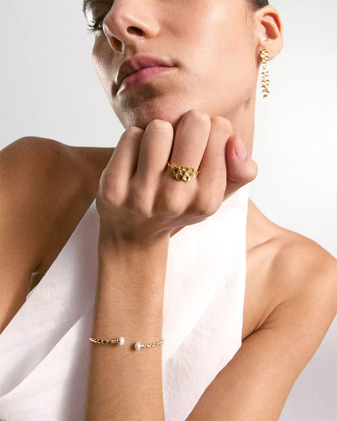 Escrava Pearls Dourada