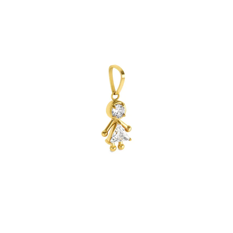 One Charme Energy Girl Crystal Gold OJEBC724