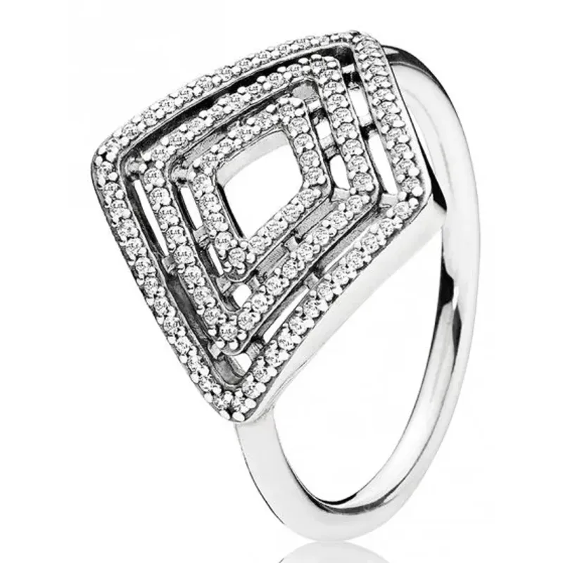 Pandora Anel Linhas Geometricas 196210CZ-52