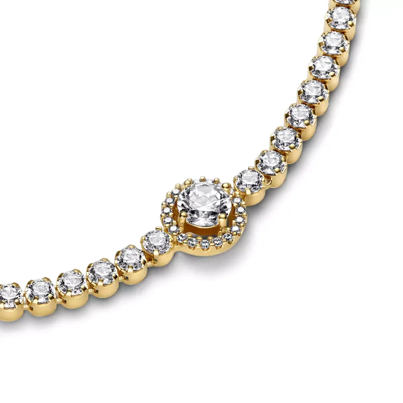 Pandora Sparkling Halo Tennis Bracelet 569416C01-20
