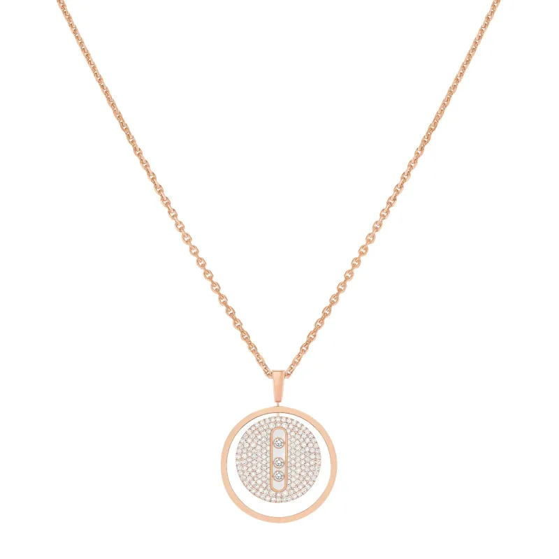 Messika Colar Lucky Move Ouro Rosa com Diamantes MEK.33.FI.07395.PG