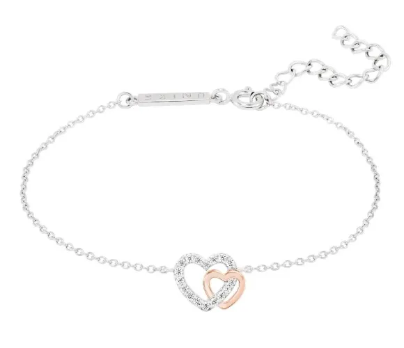 PULSEIRA UNIKE CLASSY & CHIC TWO HEARTS ROSE GOLD