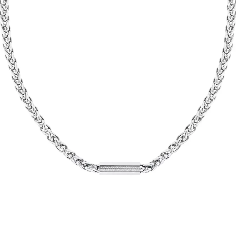 Tommy Hilfiger Colar Snake Prateado 2780872