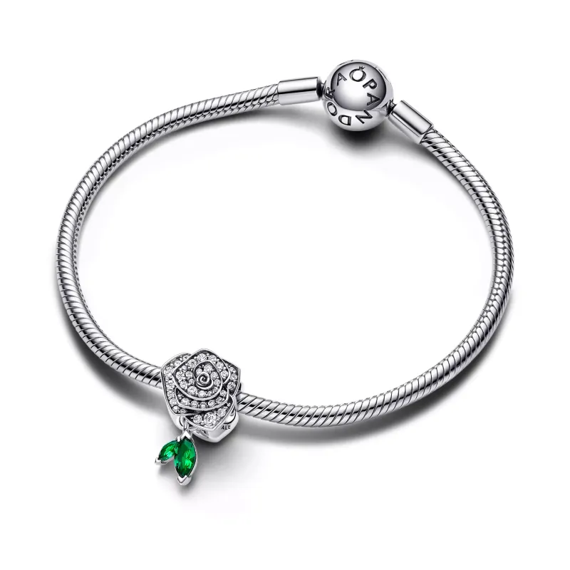 Pandora Conta Rosa Brilhante em Flor 793201C01