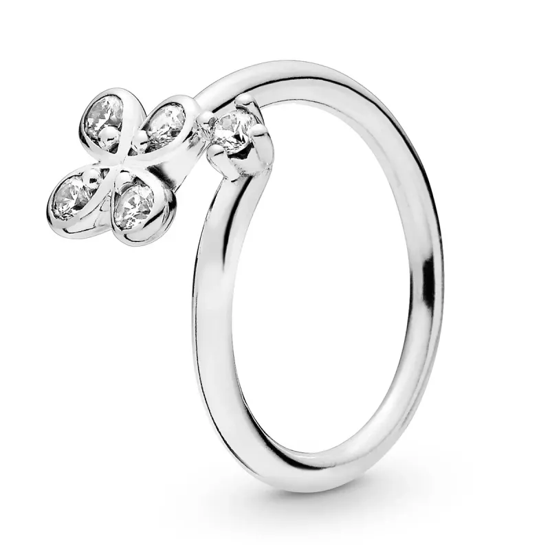 Pandora Four-Petal Flower Ring 197988CZ-52
