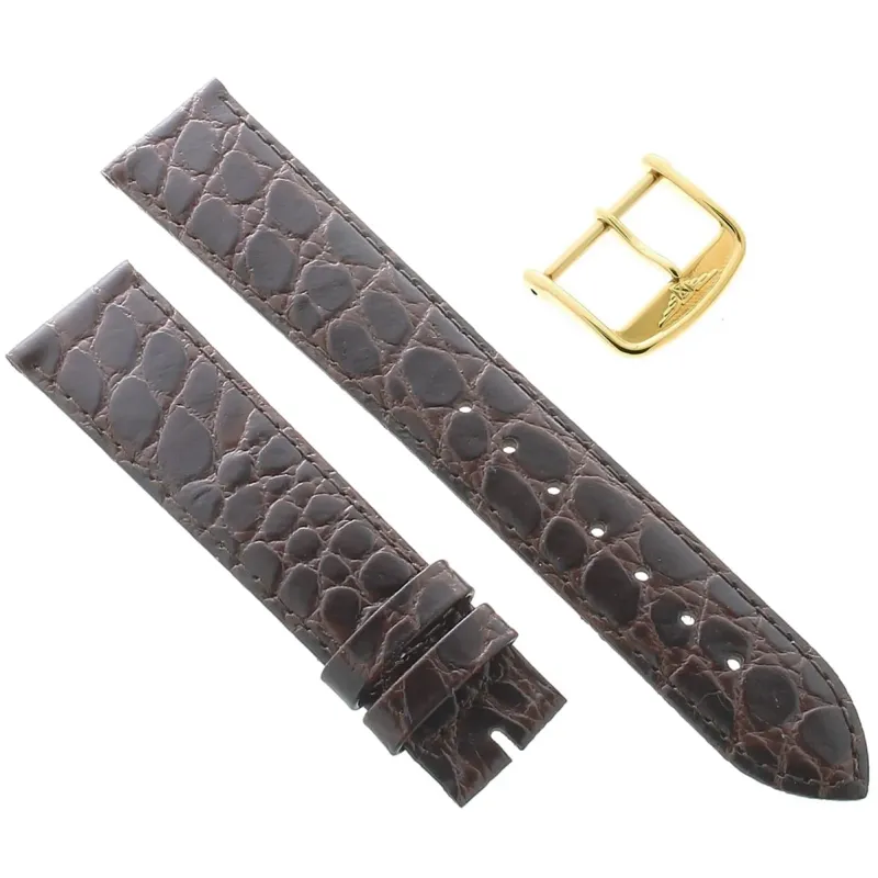 Longines Braceletes  Longines Pele Castanha Extrafina L682100664
