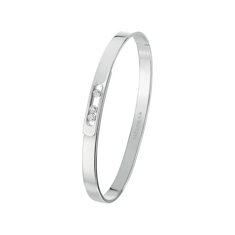 Messika Pulseira Move Noa Ouro Branco com Diamantes MEK01PU10092WGXL