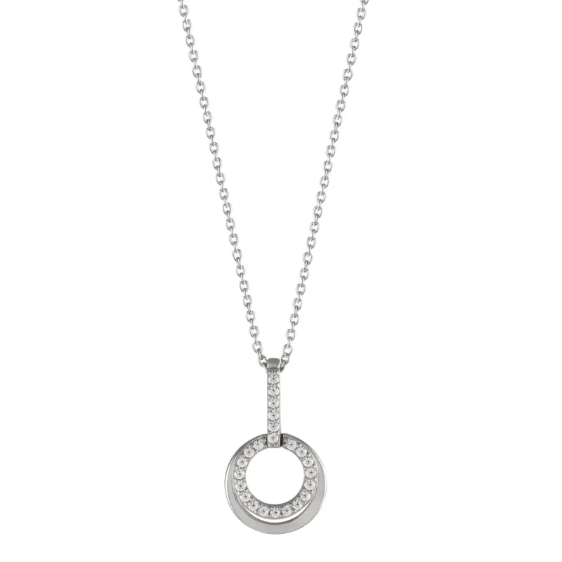 Unike Colar Classy Two Circles UK.CL.1206.0035