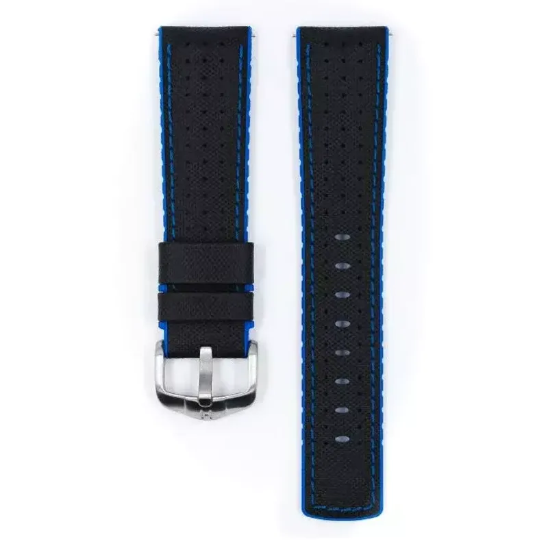 Hirsch Bracelet Robby Black/Blue L 0918094050-4-20