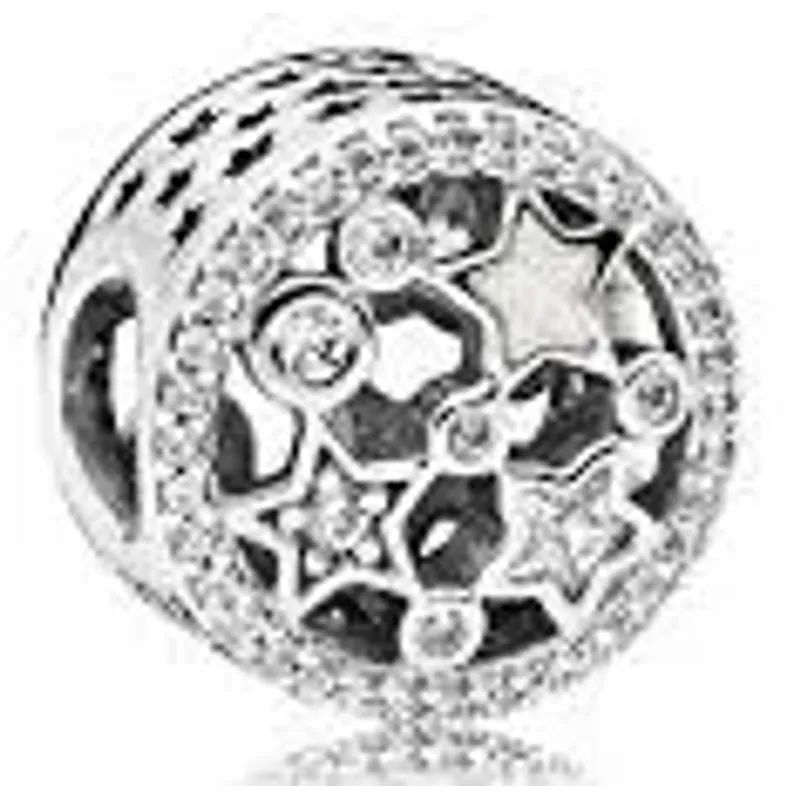 Pandora Sterling Silver Illuminating Stars Charm 796373CZ