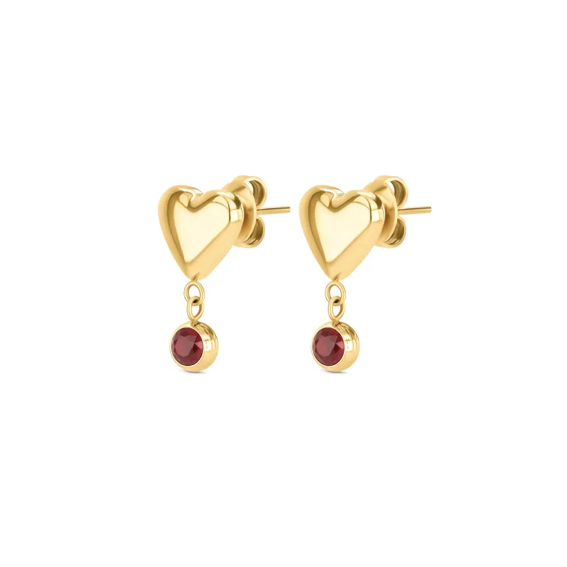 One ONE Red Spark Earrings OJRDE01G