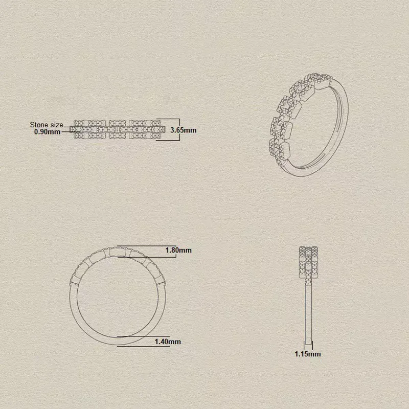 Marcolino Anel Ouro Rosa com Diamantes FA8253-14