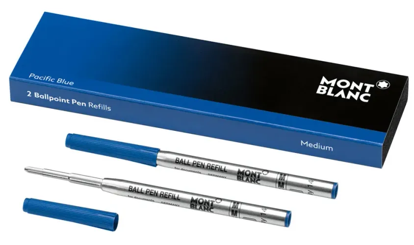 Image 2 Ballpoint Pen Refills (M) Pacific Blue