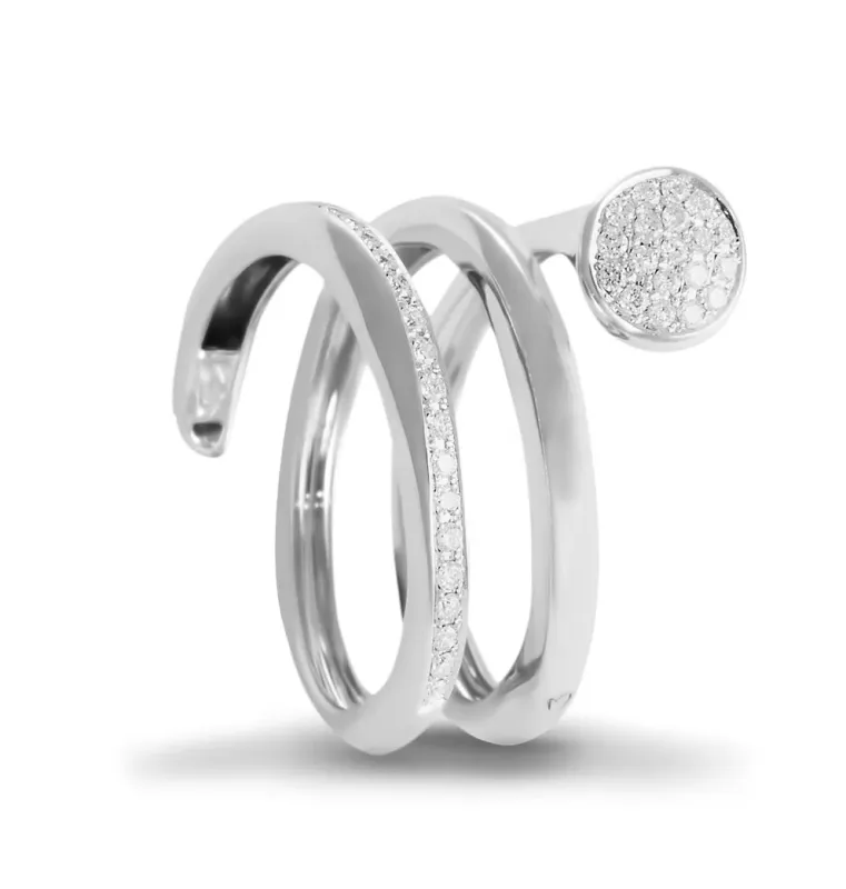 K Di Kuore Ring with Diamonds 434077