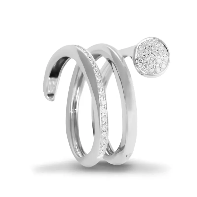 K Di Kuore Anel com Diamantes 434077
