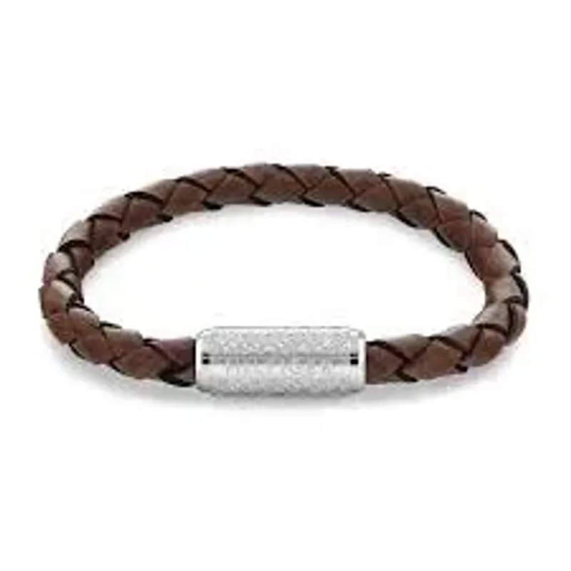 Tommy Hilfiger THJ  Pulseira Homem Pele Castanho 2790482