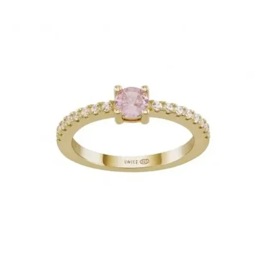 Unike ANEL UNIKE PINK SOLITAIRE GOLD 12 UK.AN.1204.0459