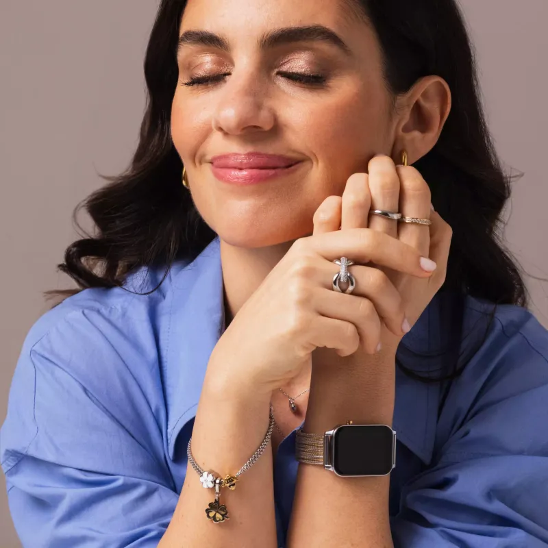 One Smartwatch MagicCall Bicolor Mesh OSW9626BM41L