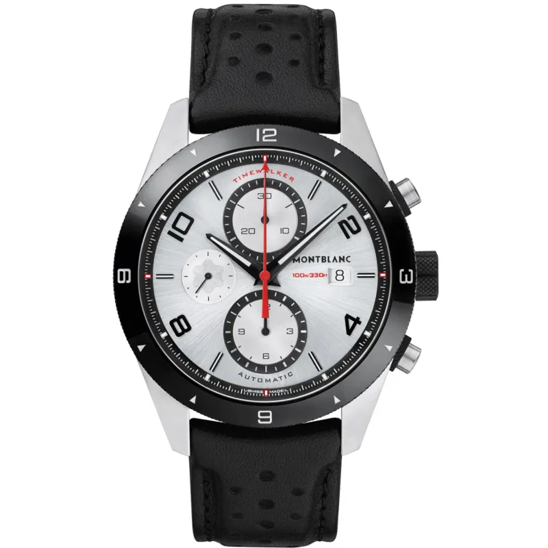 Montblanc Montblanc Timewalker Chronograph Automatic Aço/pele 116100