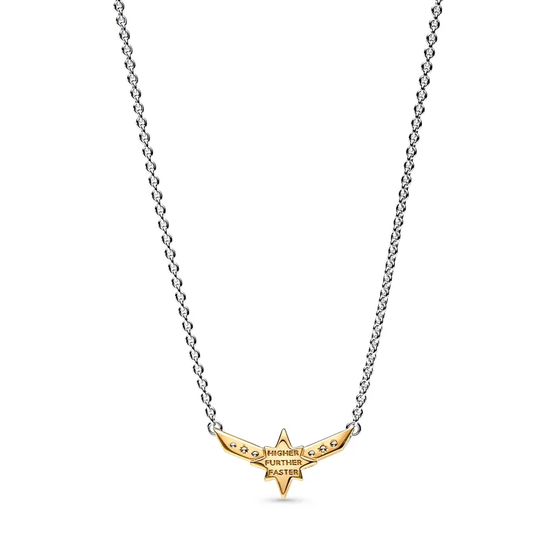Pandora Colar Marvel Captain Marvel Octogram Star Two-tone 362745C01-50