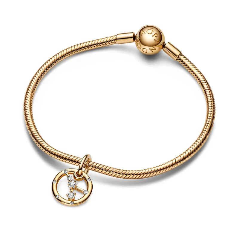 Pandora Gold Cancer Zodiac Dangle 762708C01