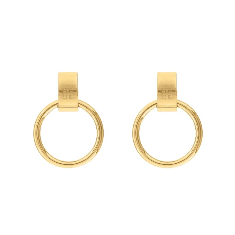 Tommy Hilfiger Brincos Circle Dourados 2780396