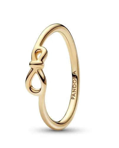 Infinity 14k gold-plated ring                               