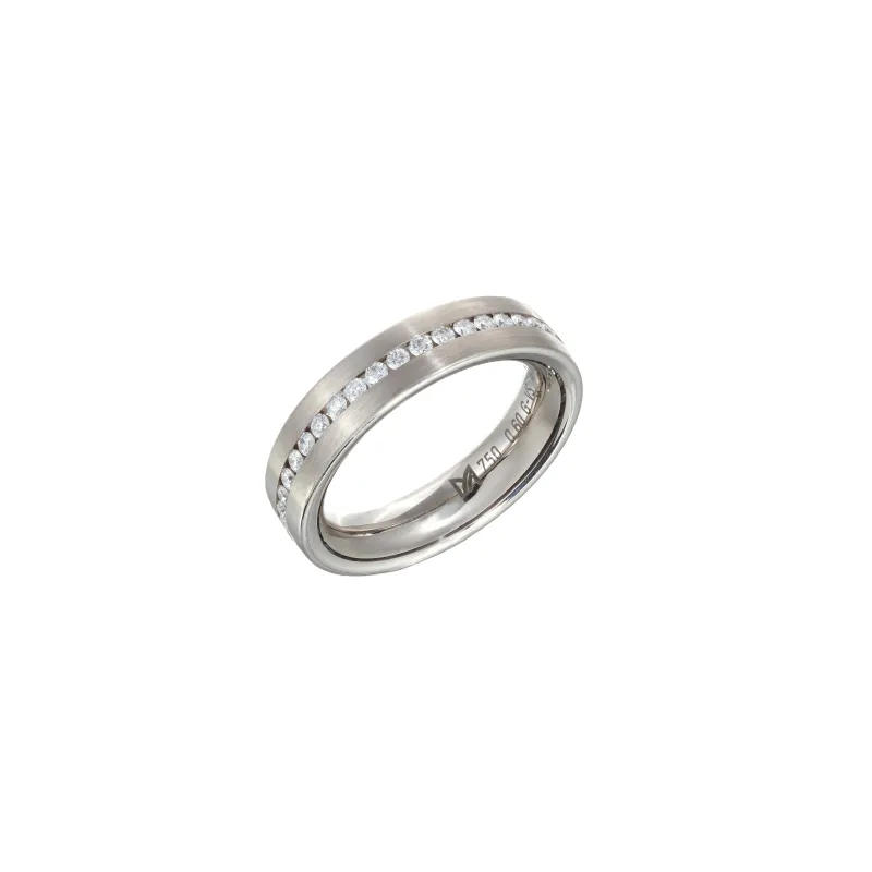 Marcolino Meister Girello White Gold Ring with Diamonds 112.8885.01