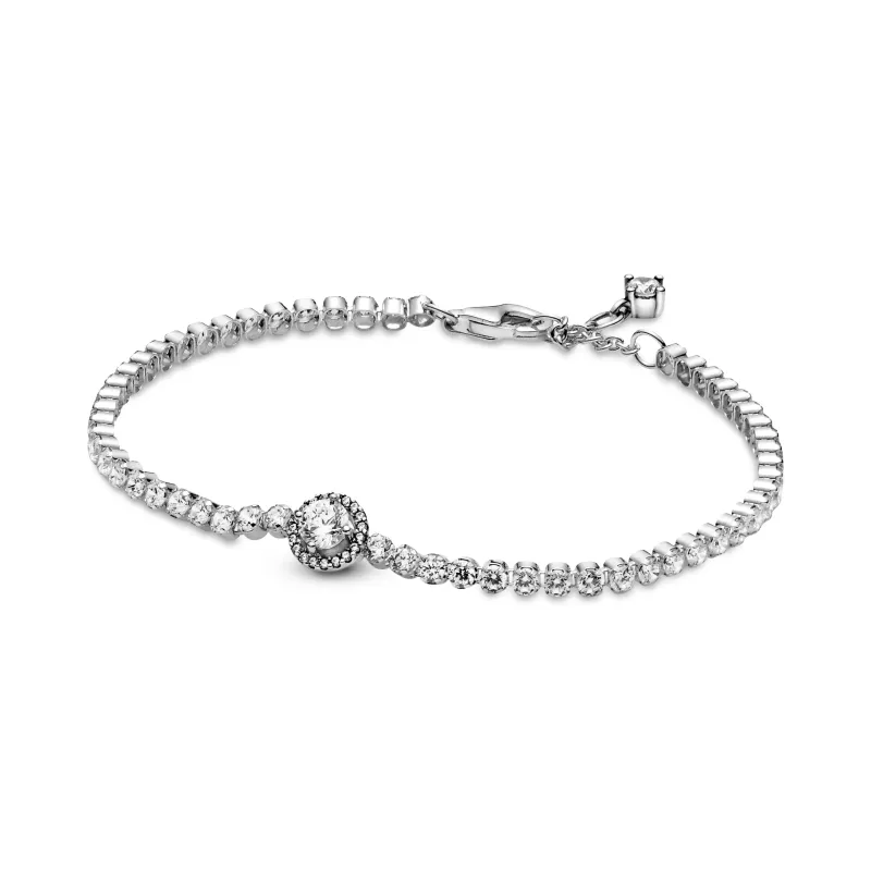 Pandora Pulseira de zircónias Sparkling Halo 599416C01-16