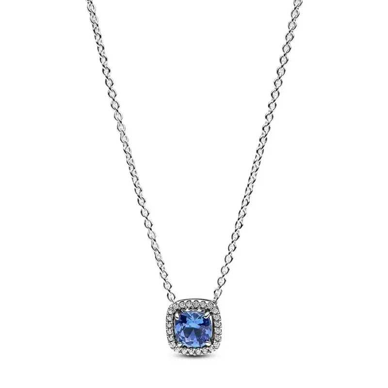 Pandora Colar Pendente Auréola Quadrada Brilhante 393560C01-45