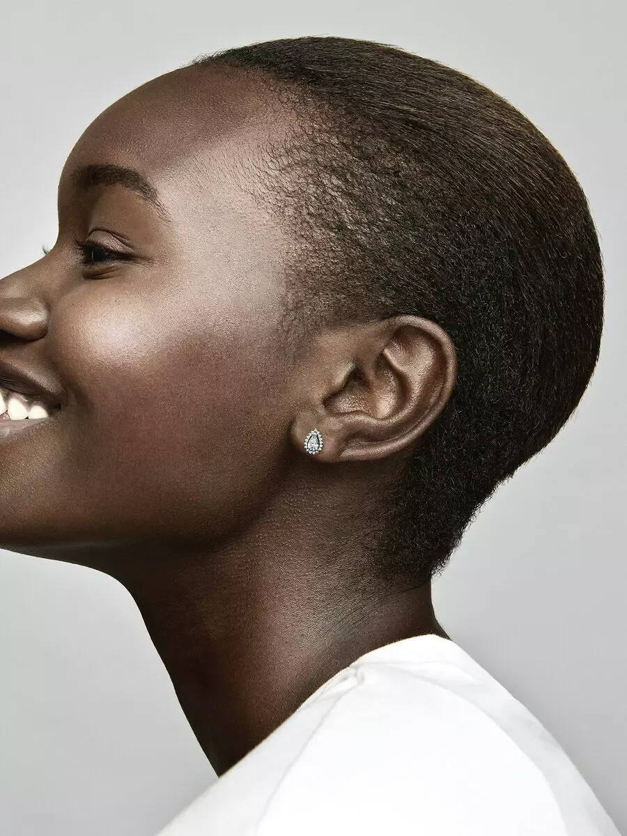 Brincos Espigão Auréola Pera                                