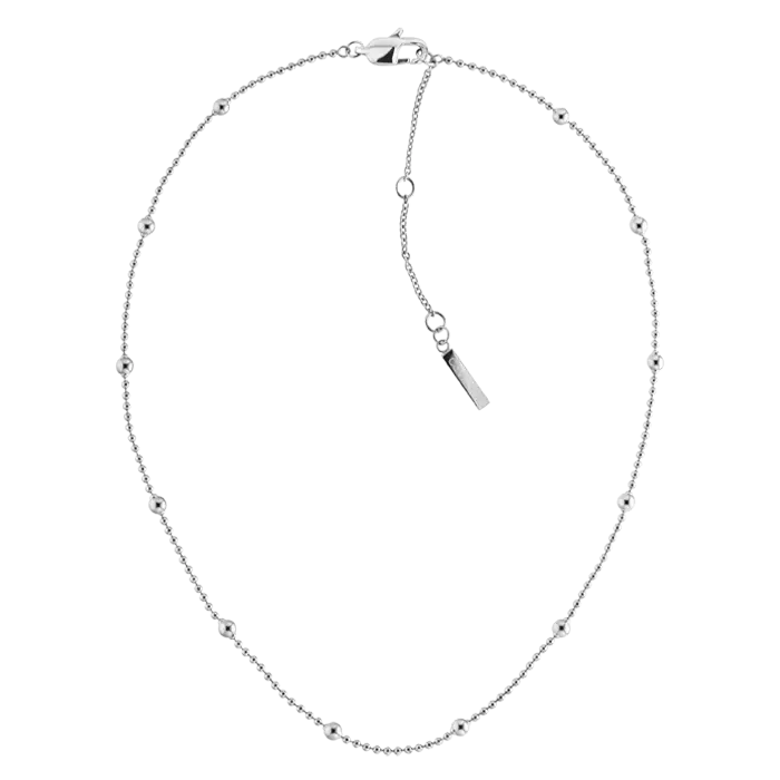 Imagem Colar Duplo Prateado