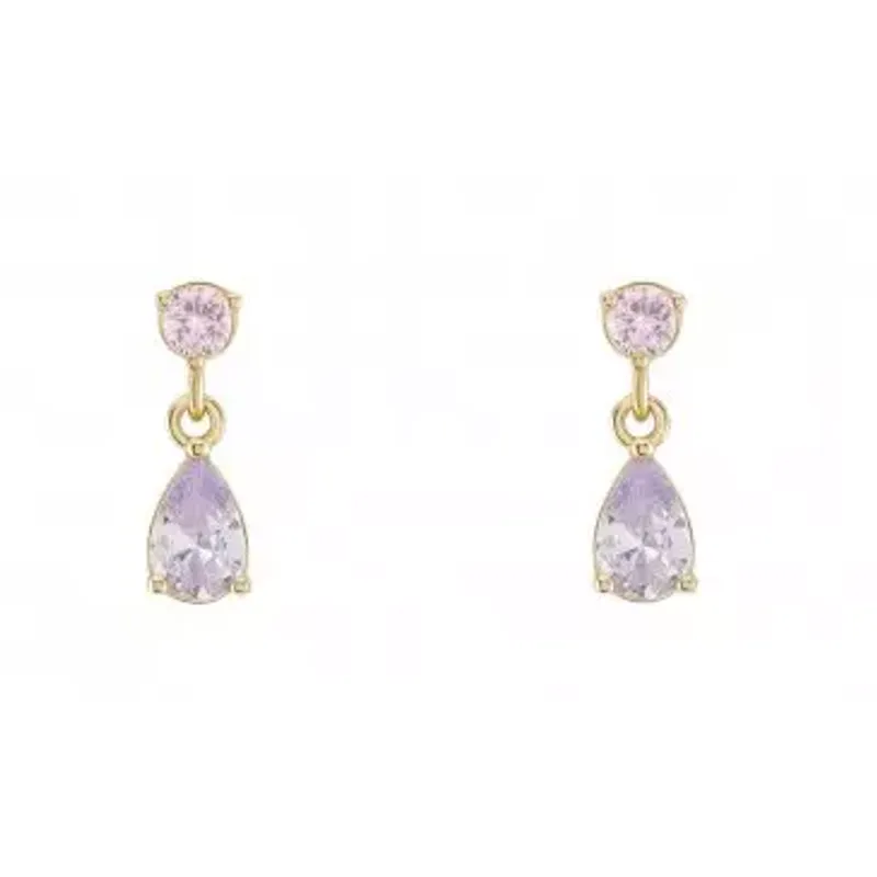 UNIKE Brincos Matchy Color Pink & Lavender UK.BR.1204.0178