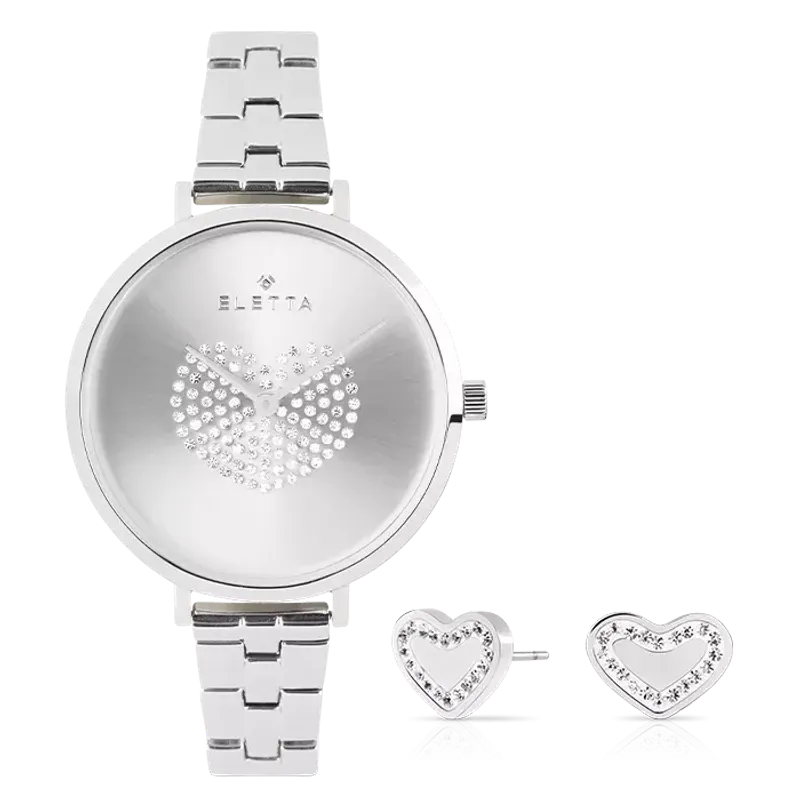 Eletta Set Relógio Hearts/Brincos E2634SHEP87.BOX