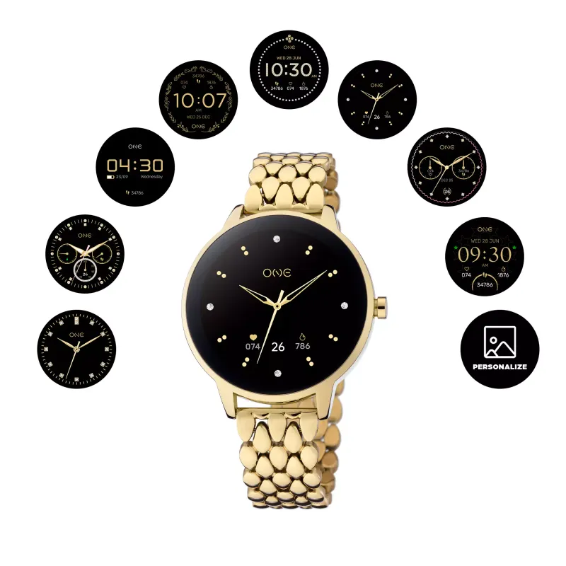 One Smartwatch QueenCall Gold OSW0027GL42D
