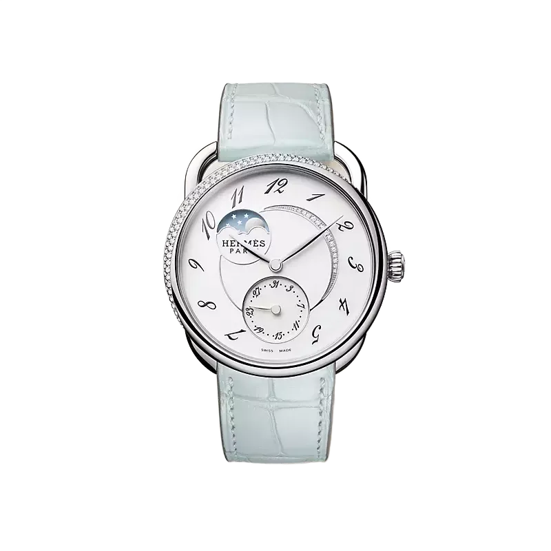 Hermès Arceau Petite Lune watch, Large model, 38 mm 15AR14831131/MMT0I