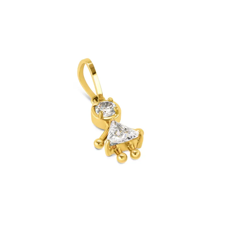 One Charme Energy Girl Crystal Gold OJEBC724