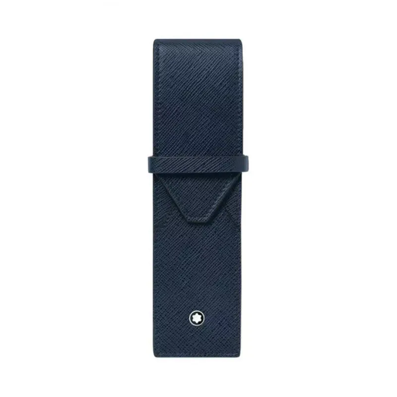 Montblanc Sartorial 2-Pen Pouch Ink Blue 131744