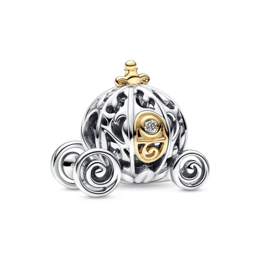 Pandora Disney 100 Cinderella carriage sterling silver and 14k gold 792553C01