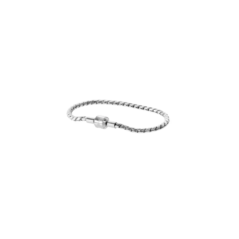 One Pulseira Energy Master Twisted Silver OJBMT01S