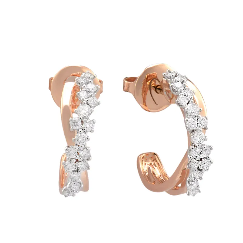 K Di Kuore Brincos com Diamantes 462084