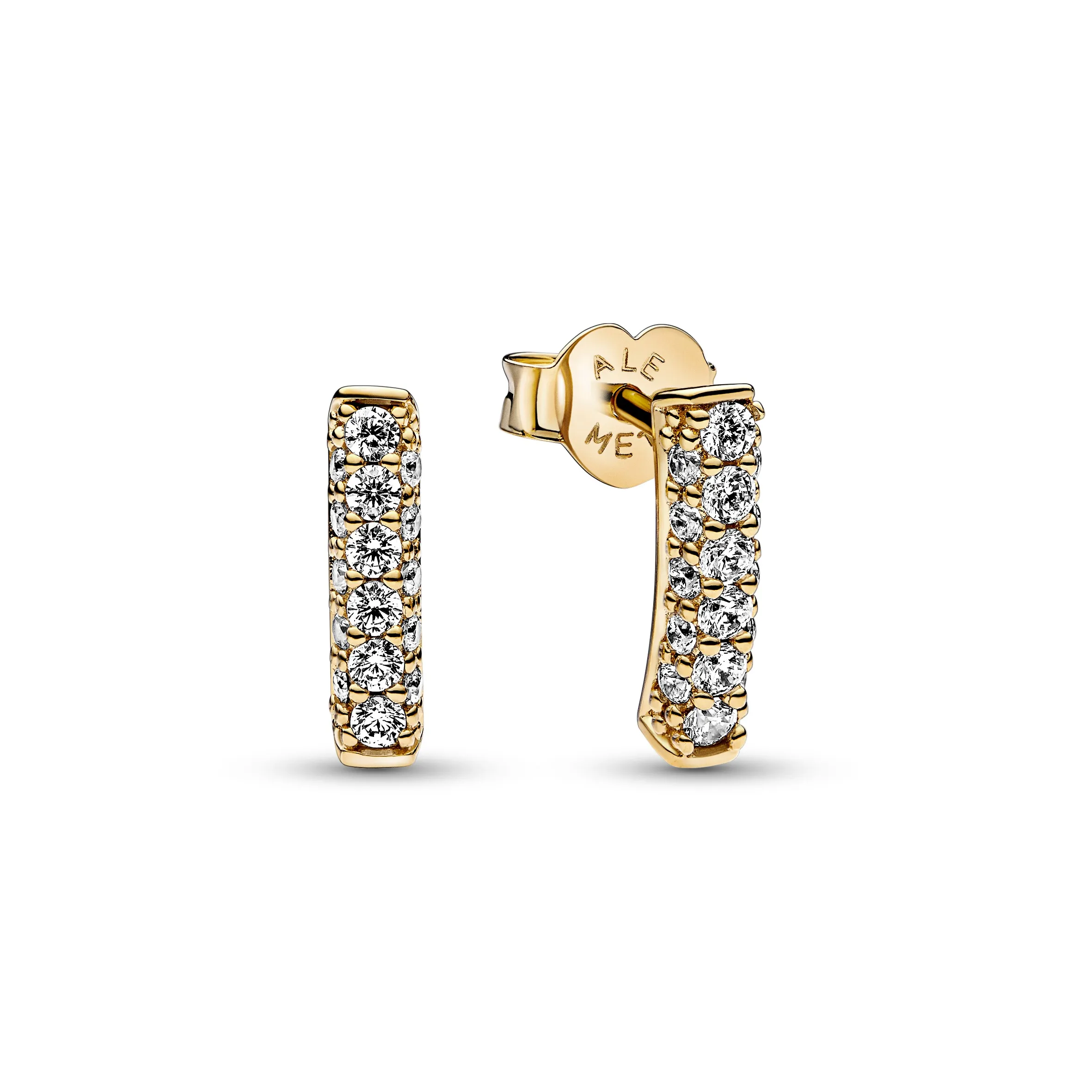 Pandora earrings gold deals studs