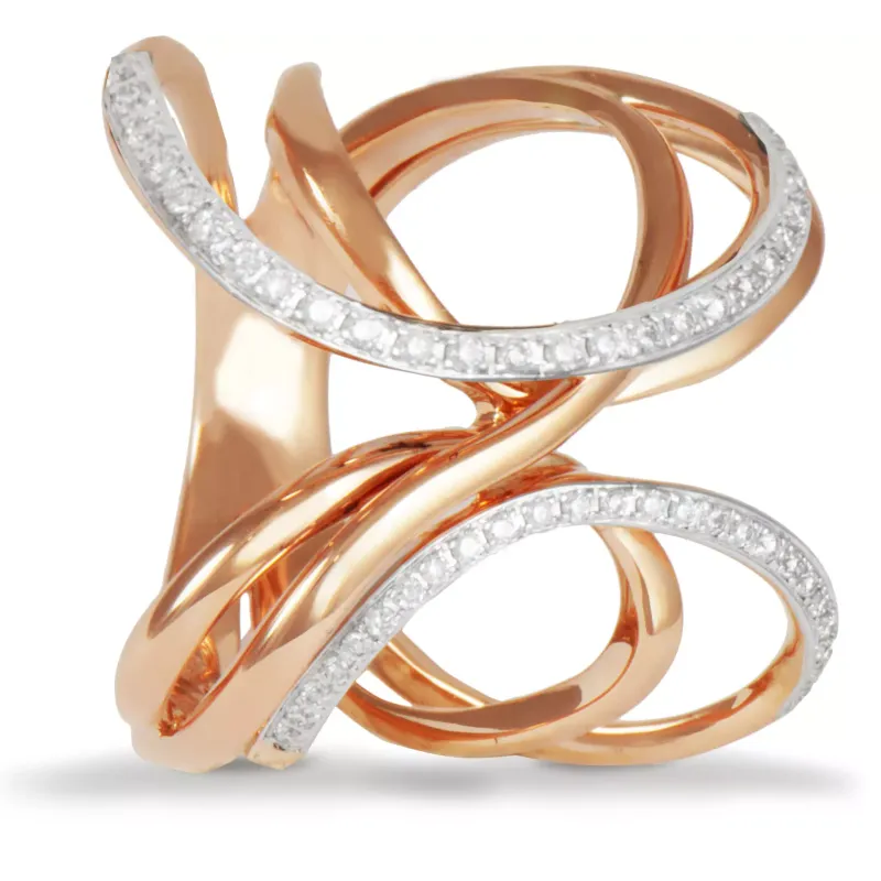 K Di Kuore Anel com Diamantes 435081