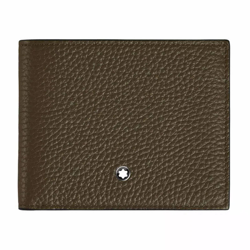 Montblanc Carteira Meisterstück Soft Grain 6cc Khaki 220197