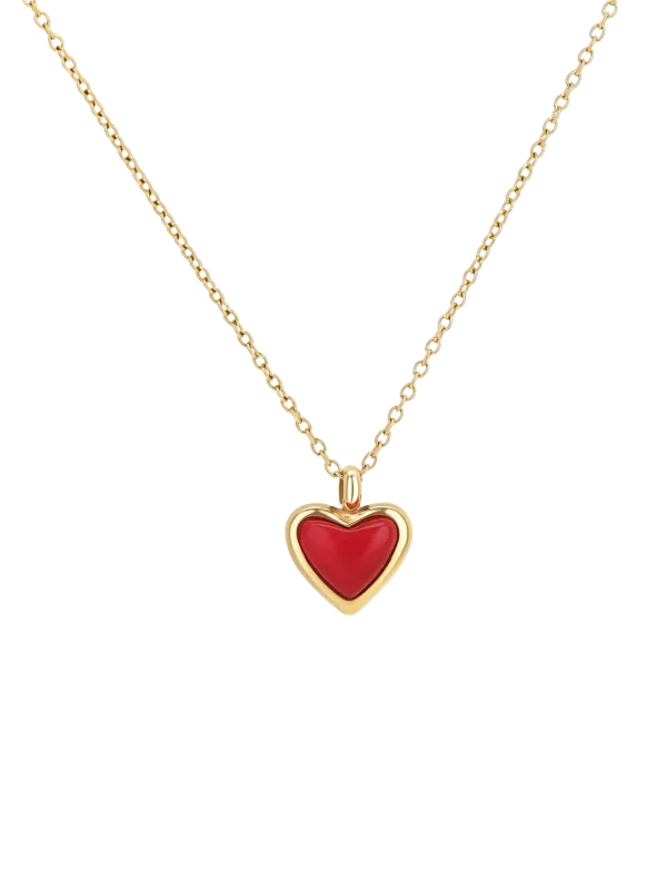 One ONE Red Flame Necklace OJRDN01G