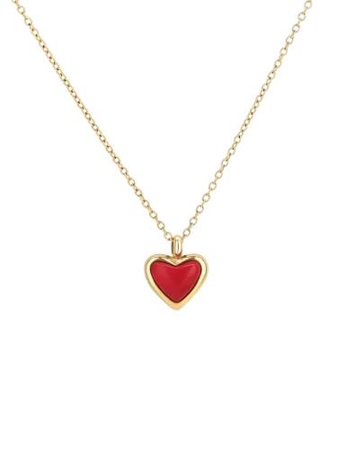 Image ONE Red Flame Necklace