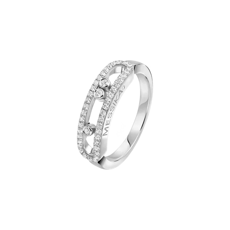 Messika White gold ring with diamonds Baby Move Classique MEK01AN04683WG53
